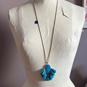 Kendra Scott Turquoise Fringe Necklace